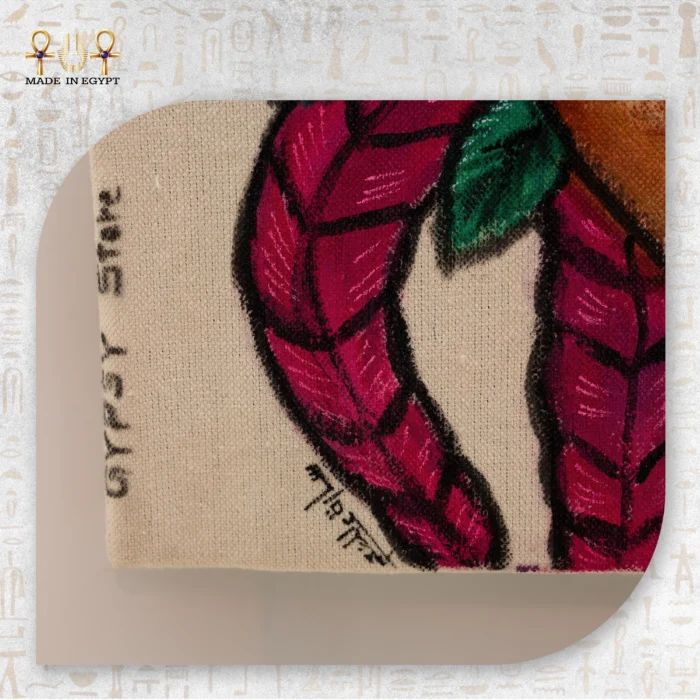 ⁦شنطة قماش فتاة الزهور⁩ - الصورة ⁦3⁩