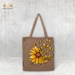 شنطة قماش زهرة الفراشات