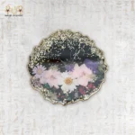 Sparkling Floral Resin Coaster