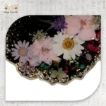 Sparkling Floral Resin Coaster - Image 3