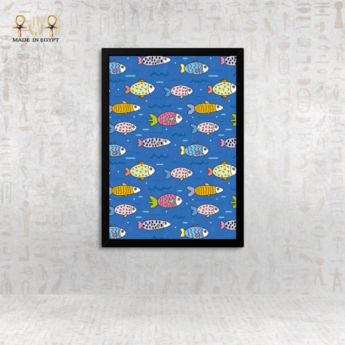 ⁦لوحة عالم الأسماك الملوّن⁩ - الصورة ⁦1⁩