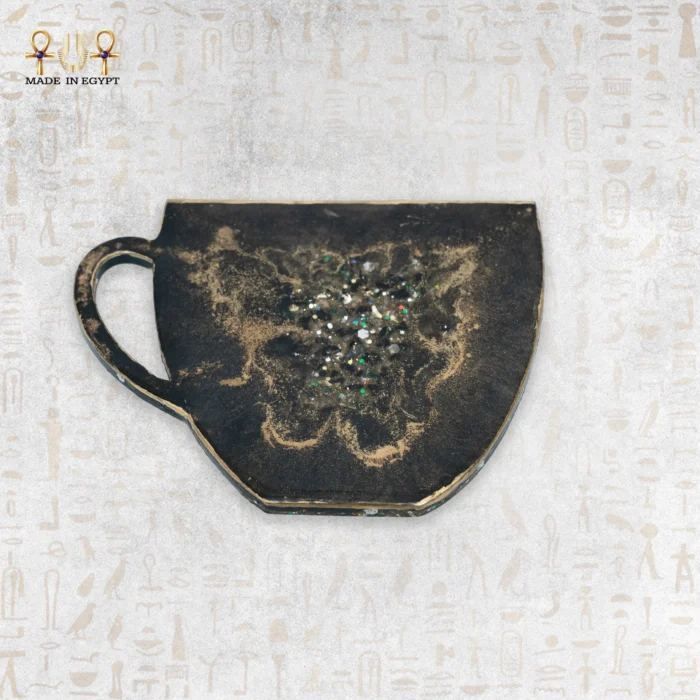 Luxury Coffee Cup Resin Coaster - Image 1