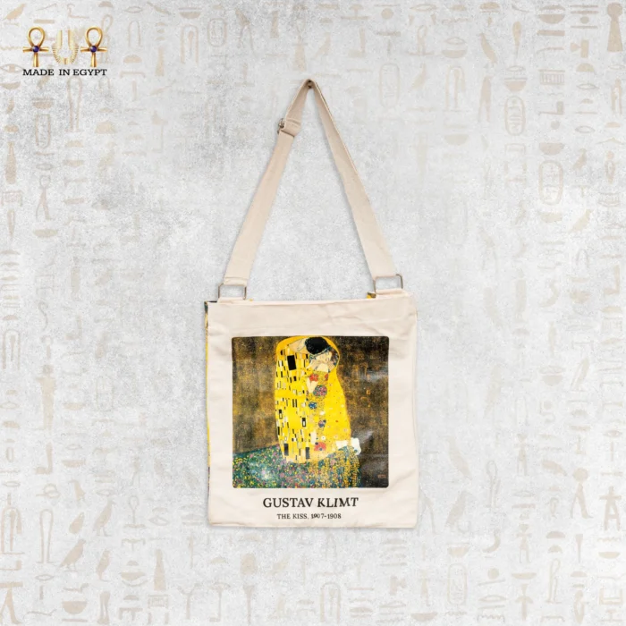 Klimt “The Kiss” Art Tote Bag - Image 1