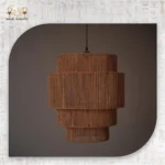 Natural Jute Round Pendant Lamp - Image 2