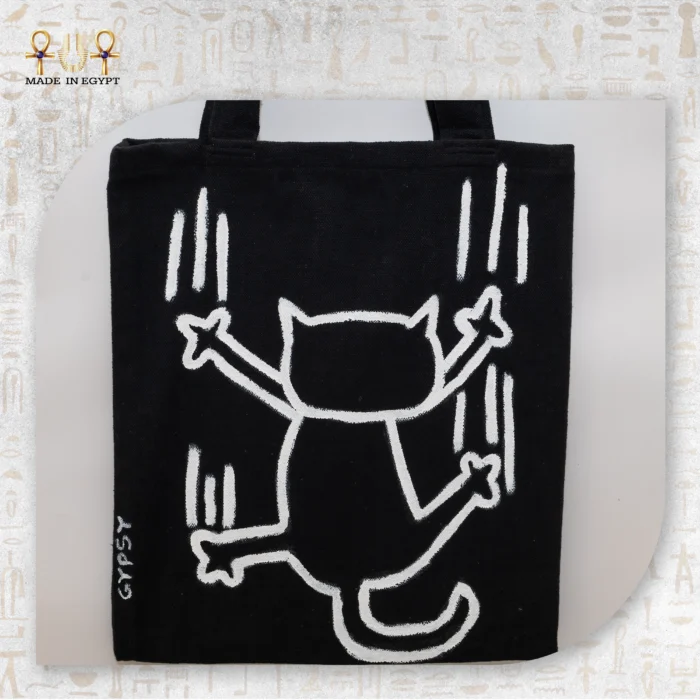 Playful Cat Tote Bag - Image 2