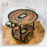 Royal Marquetry & Brass Serving Cart