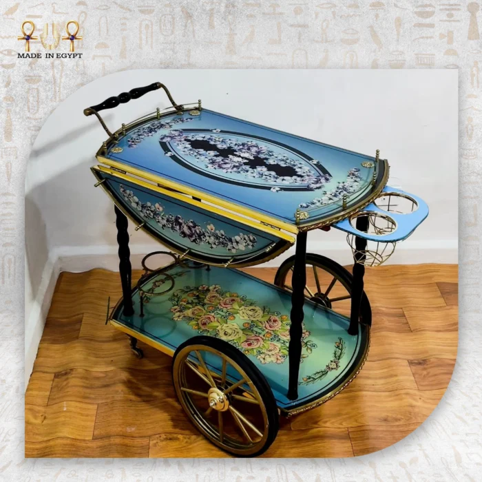 Royal Spring Sky Serving Cart - Image 2