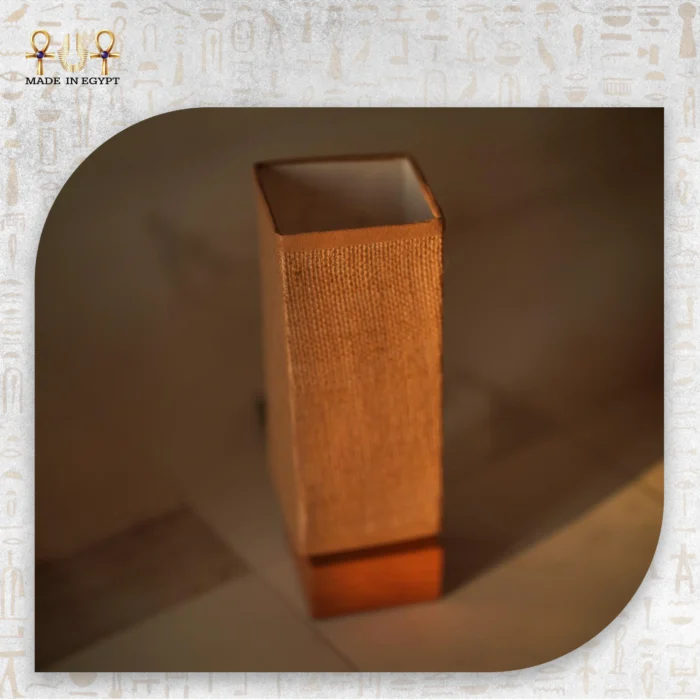 ⁦غطاء أباجورة خيش طبيعي بلمسة بوهيمية⁩ - الصورة ⁦1⁩