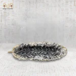 طفاية سجائر ريشة فاخرة باللون الأسود والذهبي