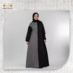 Elegant Abaya Dress with Attached Scarf