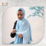 ⁦طرحة شيفون مع رباط ثابت⁩ - الصورة ⁦2⁩