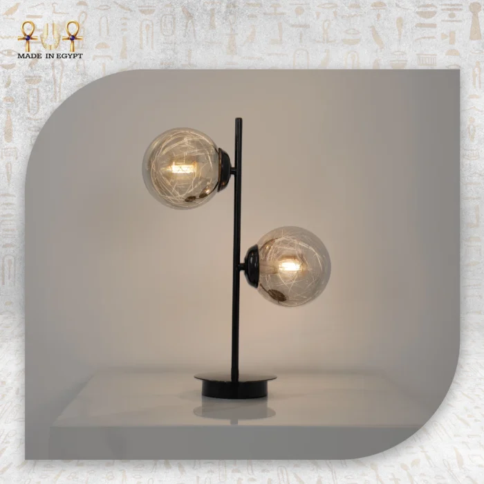 Modern Double Globe Table Lamp - Image 2