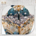 ⁦فانوس ريزن رمضاني فاخر – أزرق وذهبي⁩ - الصورة ⁦3⁩