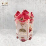 ⁦فانوس ريزن رمضاني وردي بلمسات ذهبية⁩ - الصورة ⁦4⁩