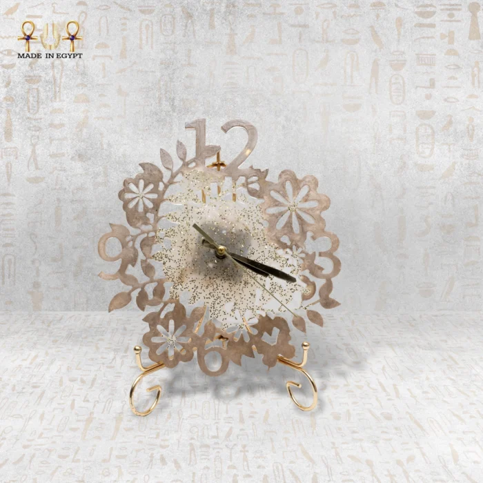 Golden Petals Clock - Image 1