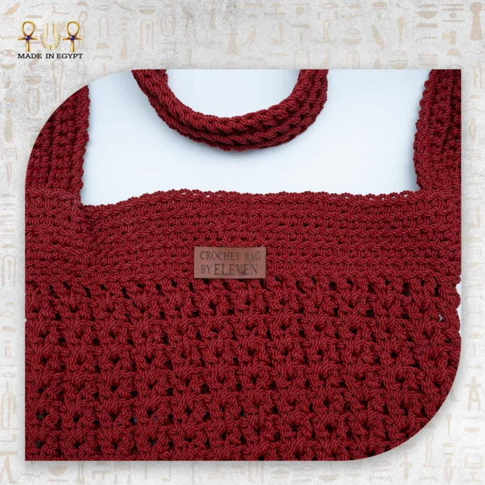 ⁦Handmade Crochet Shoulder Bag⁩ - الصورة ⁦2⁩