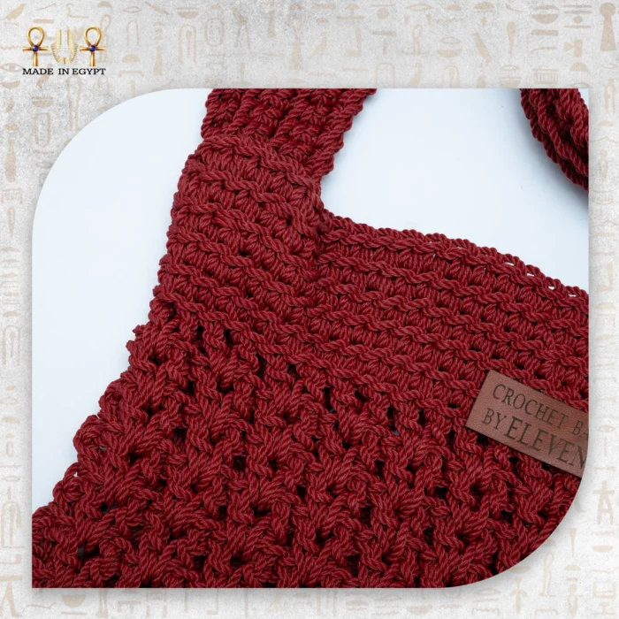 ⁦Handmade Crochet Shoulder Bag⁩ - الصورة ⁦3⁩