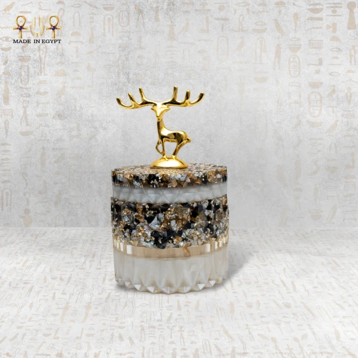 Luxury Crystal Box with Deer Lid - Image 1