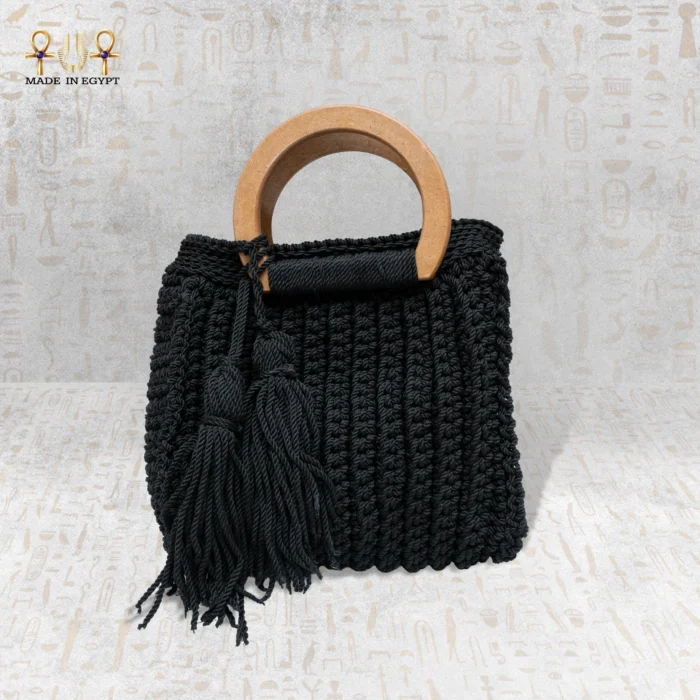 Classic Crochet Bag with Tassel Detail - Image 10
