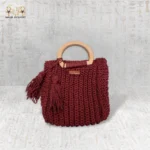 Classic Crochet Bag with Tassel Detail