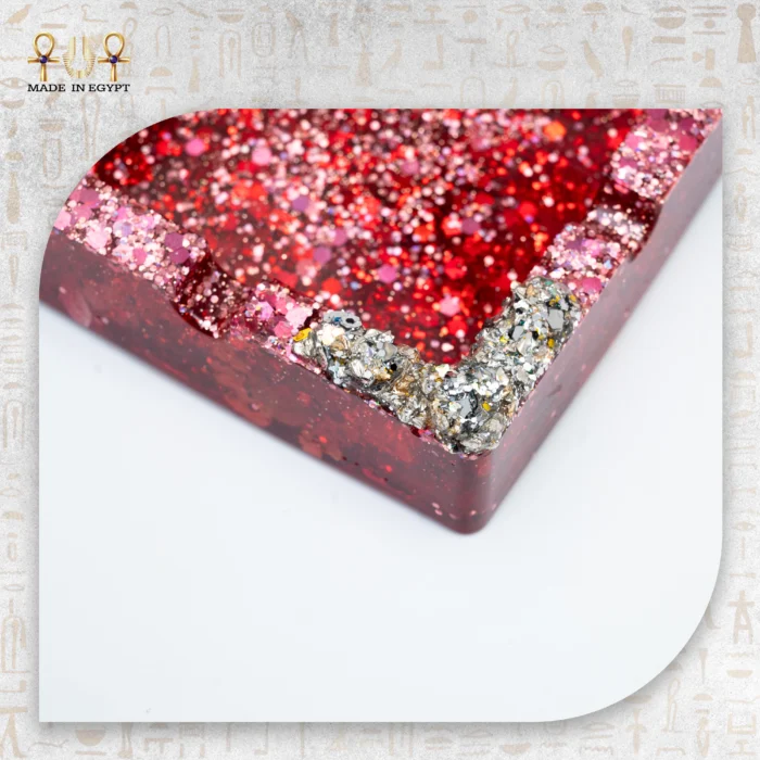 Ruby Luxe Resin Ashtray - Image 3