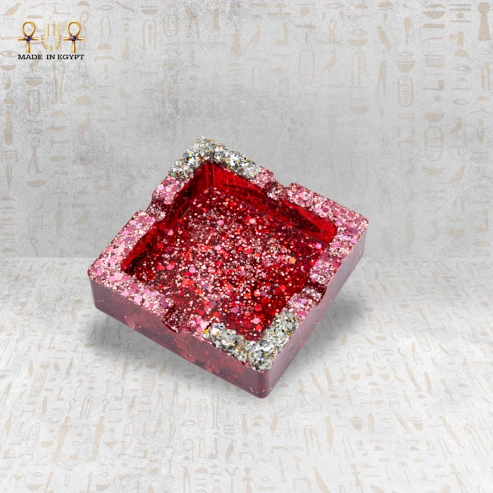 Ruby Luxe Resin Ashtray - Image 2