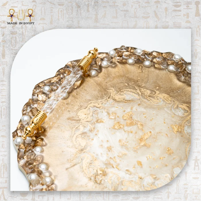 Golden Pearl Luxe Resin Tray - Image 2