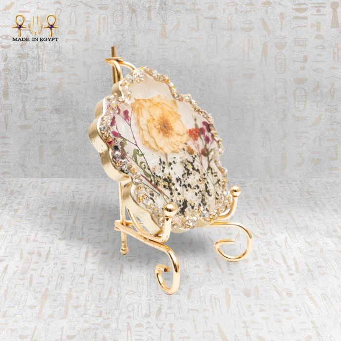 Natural Dried Flower Resin Coaster - Image 2