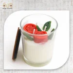 شمعة الورد الأحمر الفاخرة