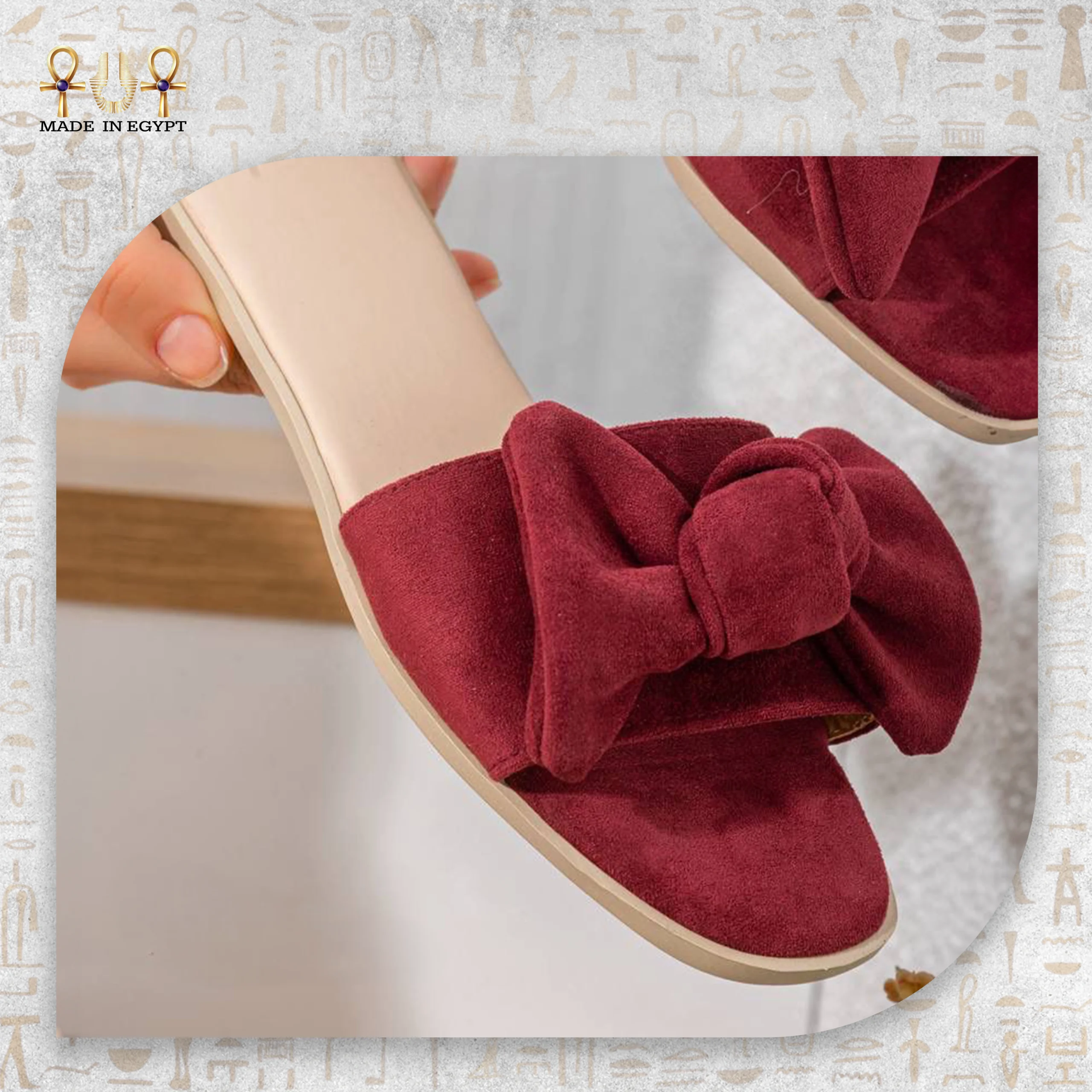 @3A Soft Leather Comfort Slides Soft Leather Comfort Slides - Image 1