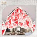 ⁦مرآة زهرة الفسيفساء الأنيقة⁩ - الصورة ⁦2⁩