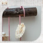 White Seashell Macrame Hanging with Wooden Branch - Image 4