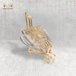 Golden Coffee Cup Resin Coaster - Image 2