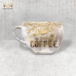 Golden Coffee Cup Resin Coaster - Image 3
