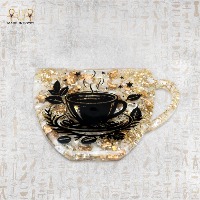 Classic Coffee Cup Resin Coaster - Image 3