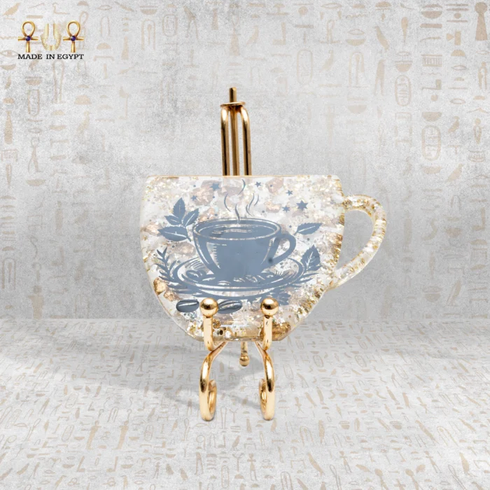 Classic Coffee Cup Resin Coaster - Image 1