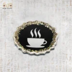 Golden Coffee Resin Coaster