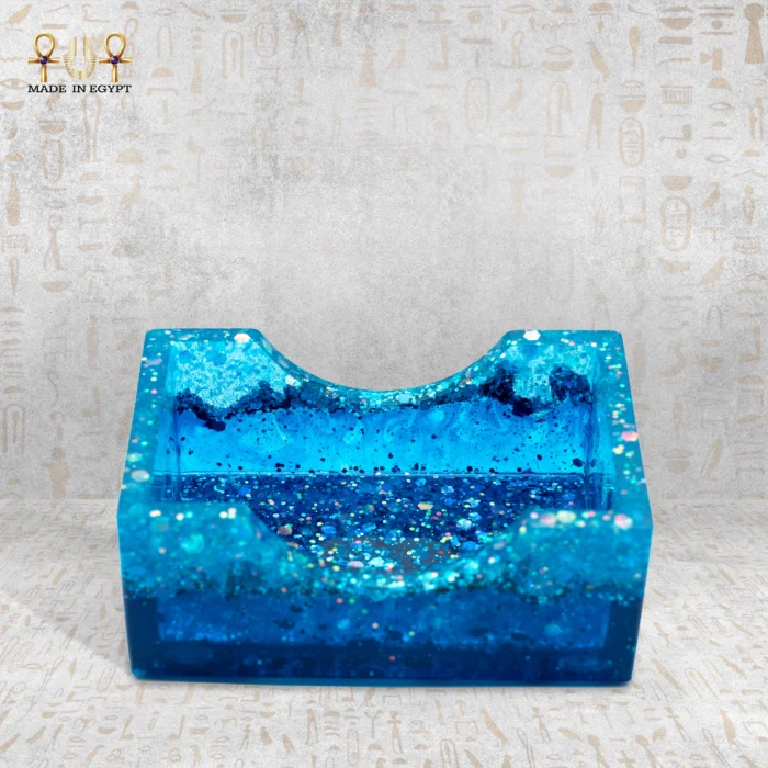 Ocean Blue Resin Card Holder - Image 2