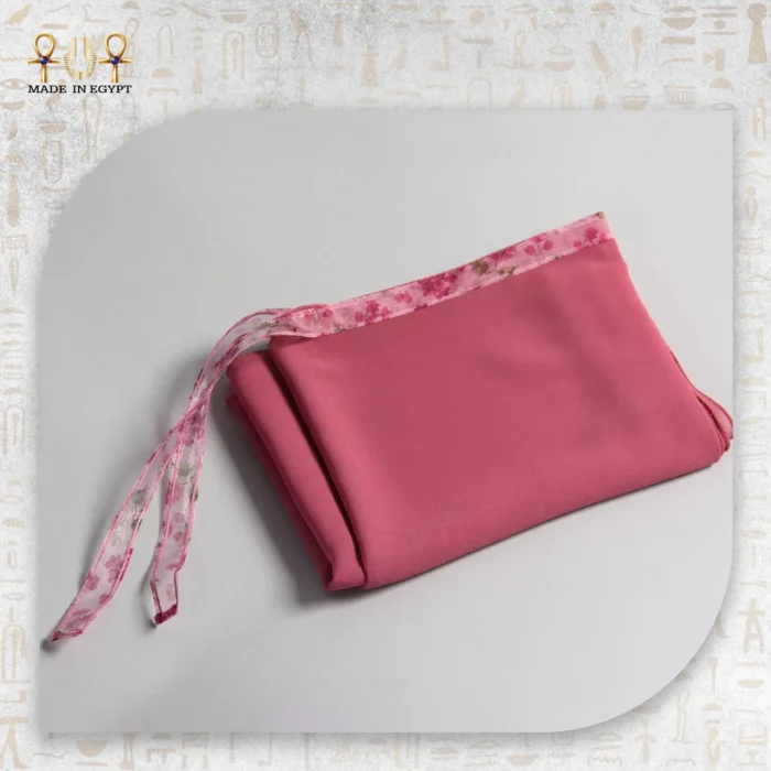 ⁦طرحة الورد بتصميم الرباط الأنيق⁩ - الصورة ⁦1⁩