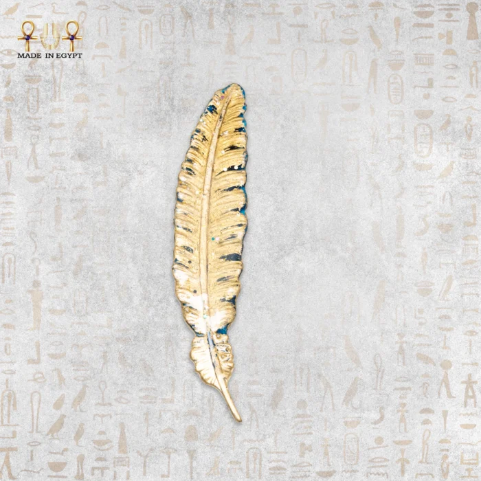 ⁦علامة كتب ريزن على شكل ريشة ذهبية⁩ - الصورة ⁦1⁩