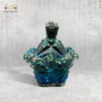 Luxury Resin Jar with Crystal Lid