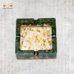 Luxury Green & Gold Resin Ashtray