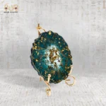 ⁦Luxury Resin Decorative Plate with Gold Marble Design⁩ - الصورة ⁦2⁩