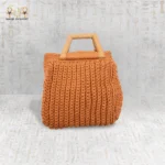 Elegant Square Crochet Bag with Tassel - Image 3