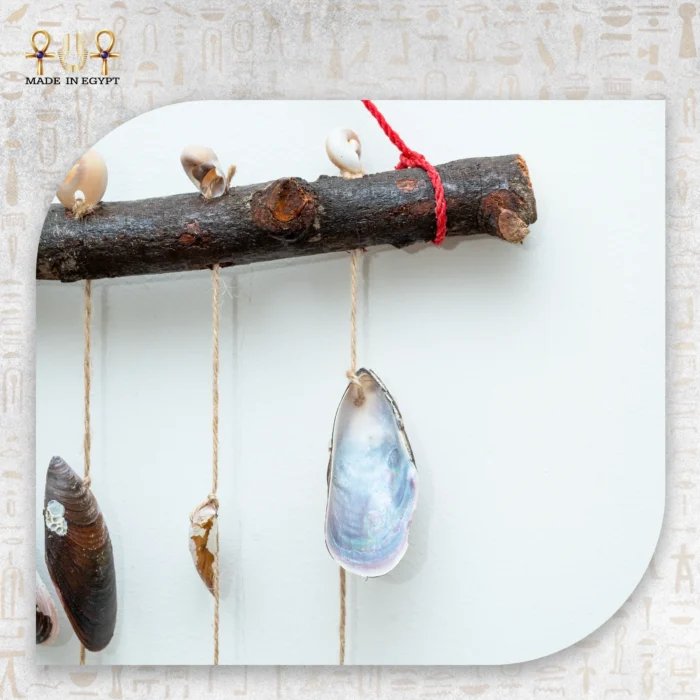 Mussel Shell Hanging Decor with Wooden Branch - Image 3