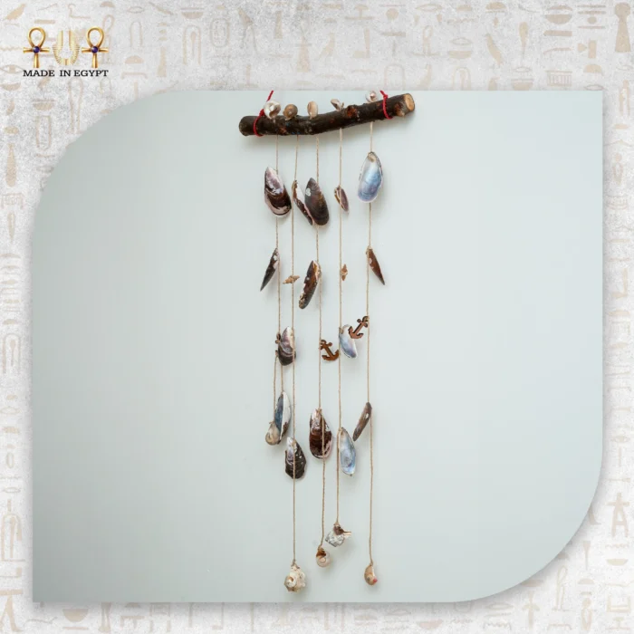 Mussel Shell Hanging Decor with Wooden Branch - Image 2