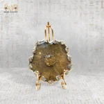 Luxury Resin Coaster – Gold Crystal Design