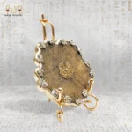 Luxury Resin Coaster – Gold Crystal Design - Image 2