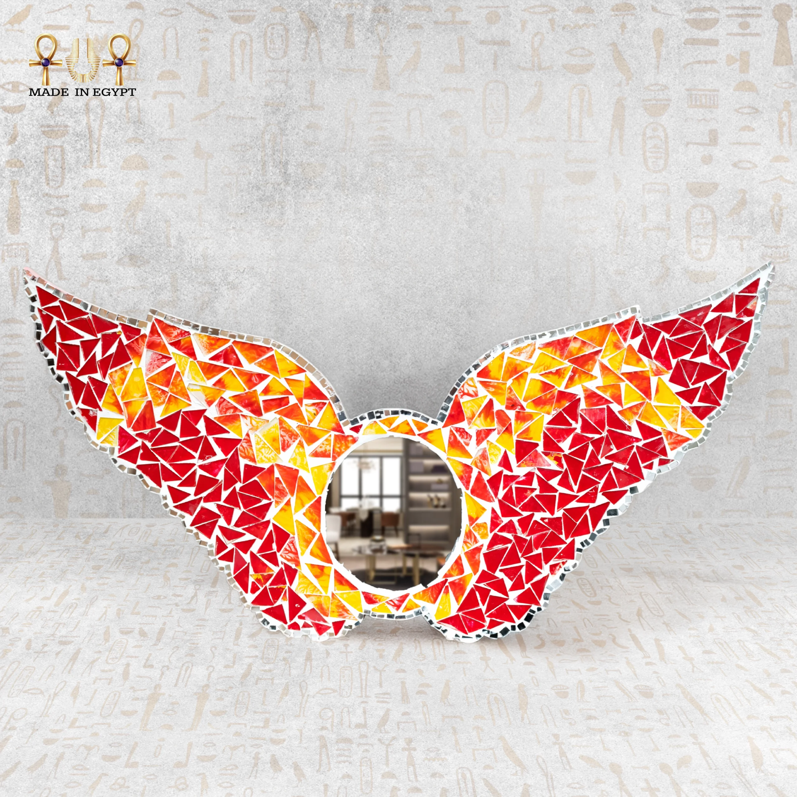 @6A Flame Wings Mirror مرآة أجنحة اللهب - الصورة 1