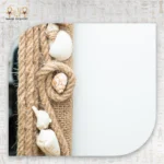 Seashell Mirror with Natural Rope Frame - Image 3